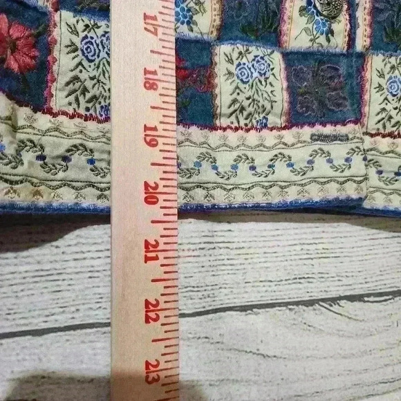 Vintage Tantrum Blues Embroidered Vest Size M - Picture 7 of 7